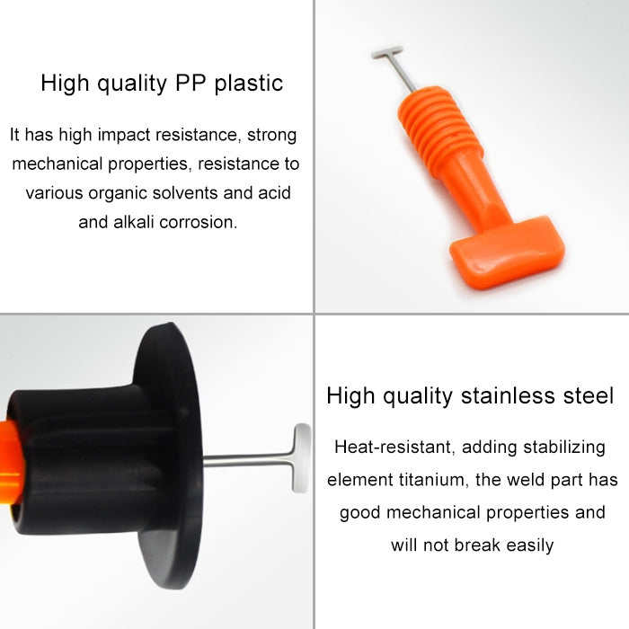 50 PCS Leveler Clip Leveling Device Paving Tile Positioning Aids, Positioning Aids