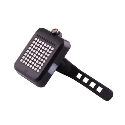 Bicycle Intelligent Wireless Control USB Rechargeable Turn Signal Light Bike Rear Brake Light with Laser & Mount Holder Strap, AQY-0100