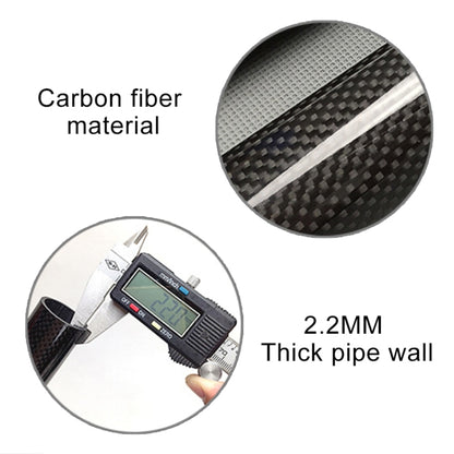 TOSEEK 3K Carbon Fiber Mountain Bike Road Bike Bicycle Seat Tube Seatpost Seat Fitting Seat Pole Bicycle Fittings, Size: 30.8x400mm, 30.8x400mm