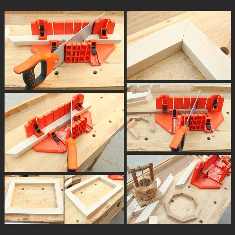 12 Inch Miter Saw Cabinets Multi-function Woodworking Hand Tools Home DIY Wood Working Hand Saws Clamped Box, 12 Inch