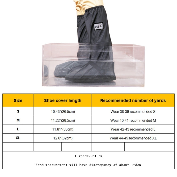 Outdoor High Tube Rainproof Snowproof Thickened Rain Shoes Size:XL, Size:XL