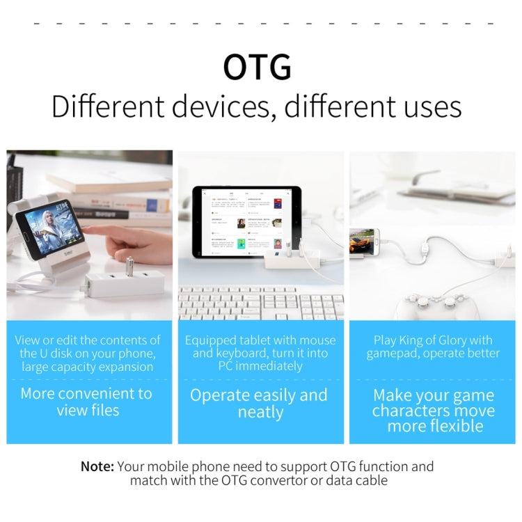 ORICO W5P-U3-30 4-Port USB 3.0 Desktop HUB with 30cm Micro USB Cable Power Supply, W5P-U3-30 Black, W5P-U3-30 White