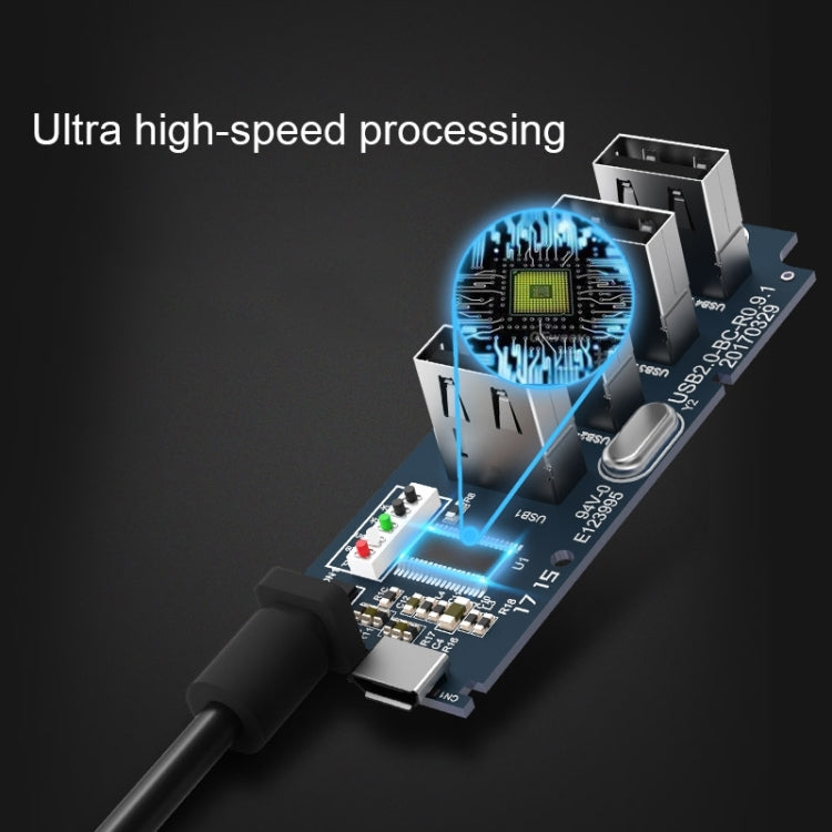 ORICO W5P-U3-30 4-Port USB 3.0 Desktop HUB with 30cm Micro USB Cable Power Supply, W5P-U3-30 Black, W5P-U3-30 White