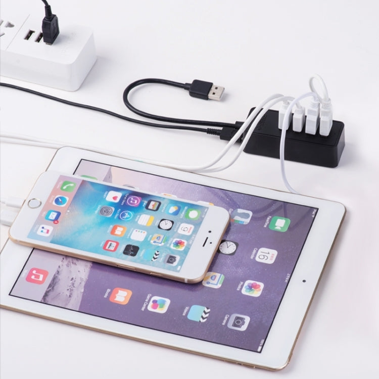 ORICO W5P-U3-30 4-Port USB 3.0 Desktop HUB with 30cm Micro USB Cable Power Supply, W5P-U3-30 Black, W5P-U3-30 White