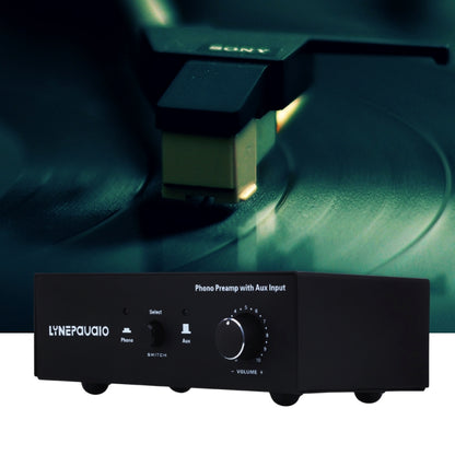 B855 LINEPAUDIO Phone Prephonograph Signal Amplifier with Auxiliary Input and Volume Control