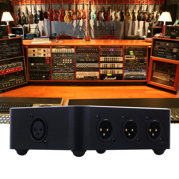 B866 Distribuidor paralelo horizontal dividido XLR, 1 entrada y 6 salidas