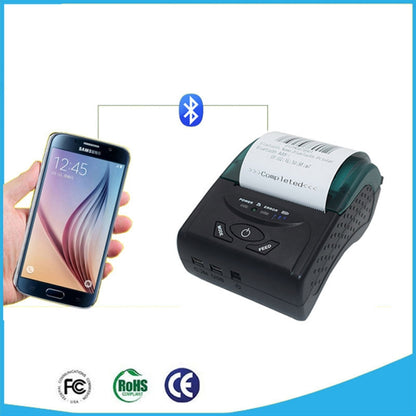 POS-5807 58mm Portable USB Port Thermal Bluetooth Ticket Printer, Max Supported Thermal Paper Size: 57x50mm