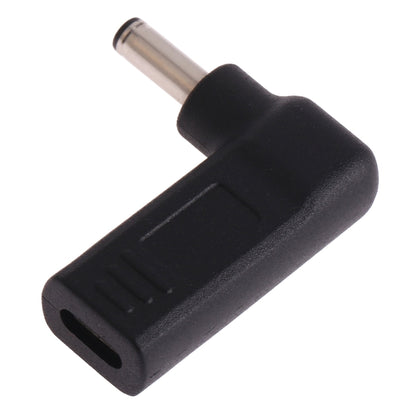 USB-C / Type-C Female to 4.5 x 3.0mm Male Plug Elbow Adapter Connector, 4.5 x 3.0mm Elbow Black, 4.5 x 3.0mm Elbow Blue