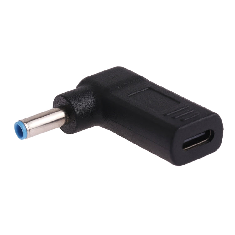 USB-C / Type-C Female to 4.5 x 3.0mm Male Plug Elbow Adapter Connector, 4.5 x 3.0mm Elbow Black, 4.5 x 3.0mm Elbow Blue