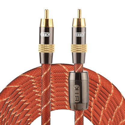 Cable coaxial digital de interconexión RCA a RCA EMK TZ/A de 8 m, diámetro exterior de 8,0 mm, con cabezal de metal chapado en oro, para audio y vídeo, longitud: 8 m