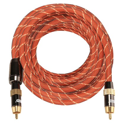Cable coaxial digital de interconexión RCA a RCA EMK TZ/A de 8 m, diámetro exterior de 8,0 mm, con cabezal de metal chapado en oro, para audio y vídeo, longitud: 8 m