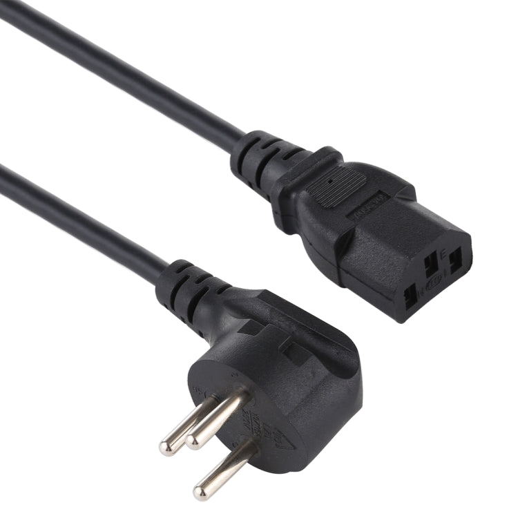 Israel Plug to Three Holes Desktop PC Power Cord, Cable Length: 1.8m, 1.8m