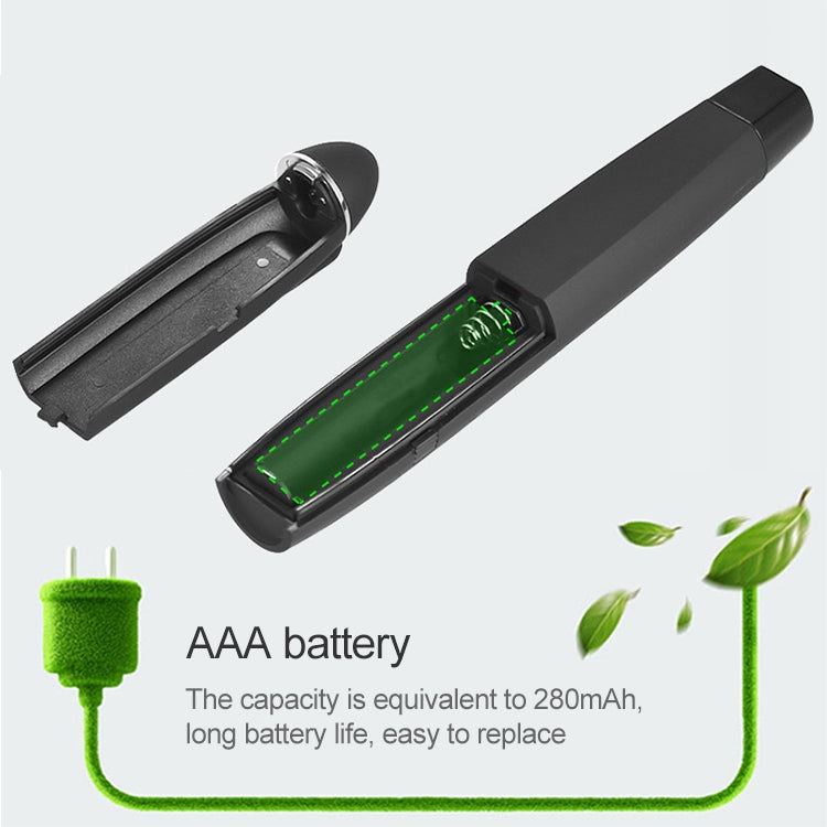 Caneta de projeção laser sem fios de 2,4 GHz para PowerPoint, com recetor USB e comando com alcance de 30 m.