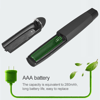 Caneta de projeção laser sem fios de 2,4 GHz para PowerPoint, com recetor USB e comando com alcance de 30 m.