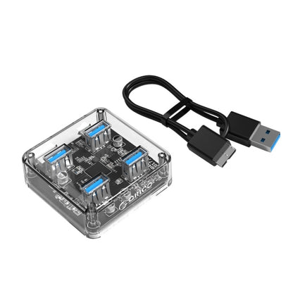 ORICO MH4U-100 USB 3.0 Transparent Desktop HUB with 100cm Micro USB Cable, MH4U-100