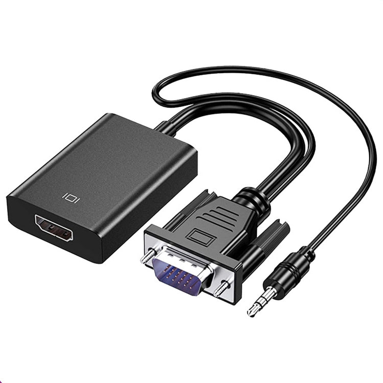 Conversor HDCO-VGAM2 1080P VGA Macho para HDMI Fêmea com Cabo de Áudio de 3,5 mm, HDCO-VGAM2