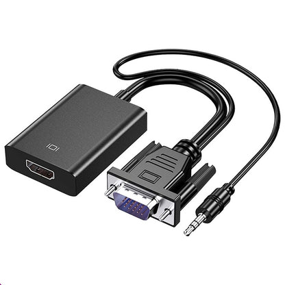 Conversor HDCO-VGAM2 1080P VGA Macho para HDMI Fêmea com Cabo de Áudio de 3,5 mm, HDCO-VGAM2