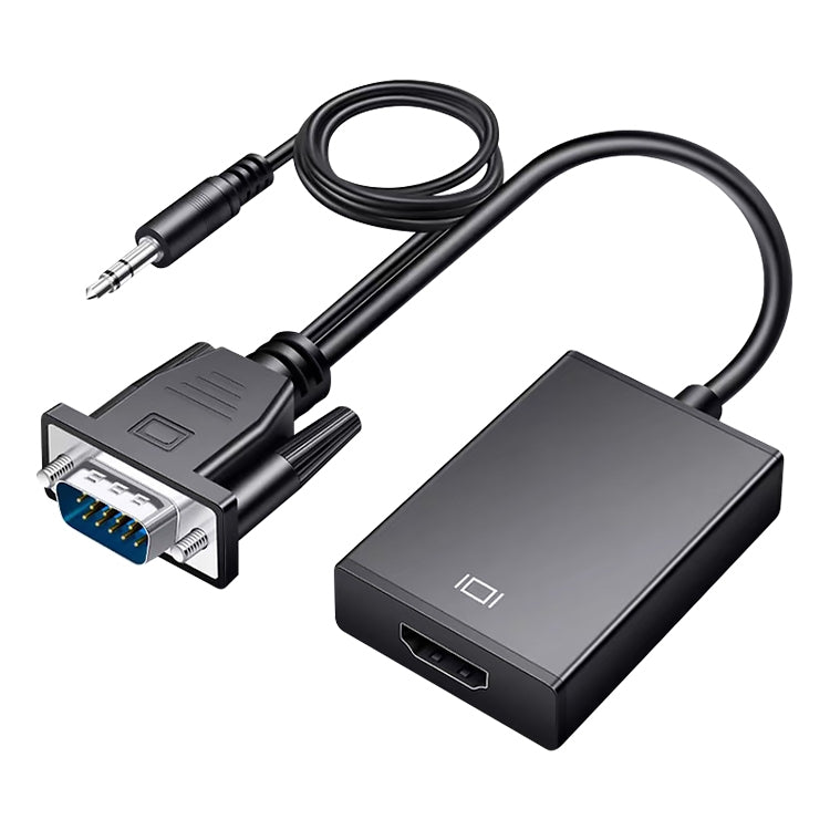Conversor HDCO-VGAM2 1080P VGA Macho para HDMI Fêmea com Cabo de Áudio de 3,5 mm, HDCO-VGAM2