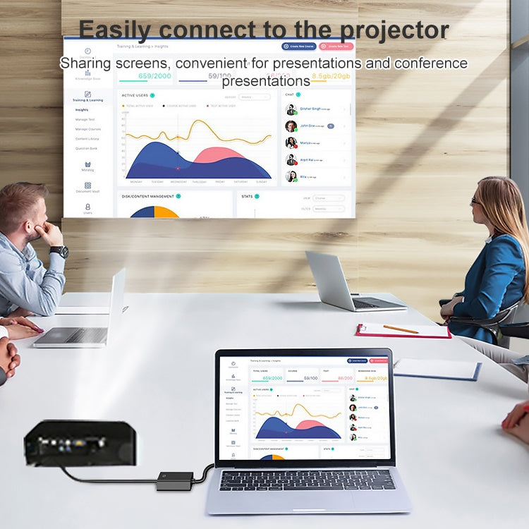 Conversor HDCO-VGAM2 1080P VGA Macho para HDMI Fêmea com Cabo de Áudio de 3,5 mm, HDCO-VGAM2