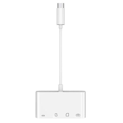Leitor de câmara NK108LTC 4 em 1 USB-C macho para SD + TF + USB + Tipo-C fêmea, NK108LTC