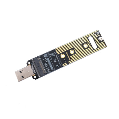 MSA7780 M.2 NVME PCI-E SSD to USB 3.1 Type-A Plug-in Adapter Card, NGFF to USB Type-A