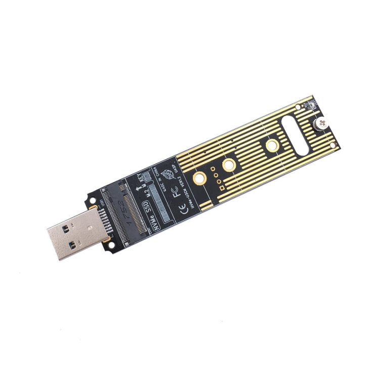 MSA7780 M.2 NVME PCI-E SSD to USB 3.1 Type-A Plug-in Adapter Card, NGFF to USB Type-A