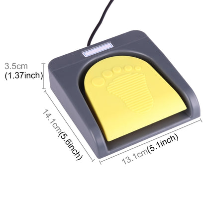 FS2016_USB PCsensor USB Foot Switch Foot Control Keyboard, Multimedia / Keyboard / Gamepad / Mouse / String / B Ultrasound Image Acquisition Functions, 1 Foot Switch