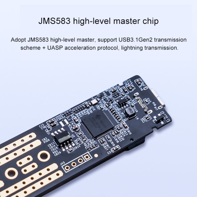 ORICO PBM2 NVMe M.2 SSD Case Type C USB 3.1 Enclosure Hard Drive Disk Box (10Gbps)