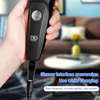 DC 5.5 x 2.1mm Female to Shaver Interface Female Power Supply Conversion Converter, Semicircle