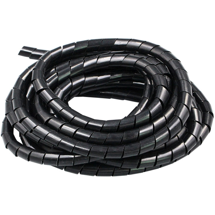 15m PE Spiral Pipes Wire Winding Organizer Tidy Tube, Nominal Diameter: 6mm, 6mm /15m Length, 6mm / 15m Length