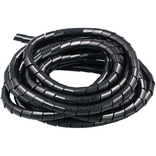 15m PE Spiral Pipes Wire Winding Organizer Tidy Tube, Nominal Diameter: 6mm, 6mm /15m Length, 6mm / 15m Length