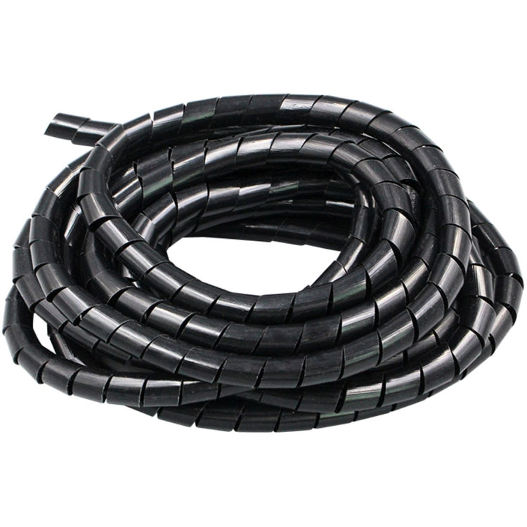 15m PE Spiral Pipes Wire Winding Organizer Tidy Tube, Nominal Diameter: 6mm, 6mm /15m Length, 6mm / 15m Length