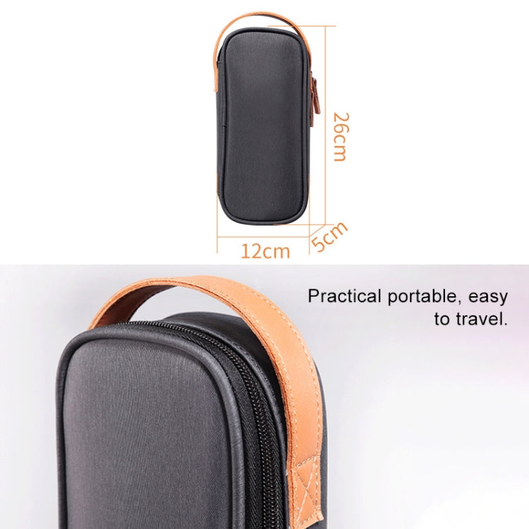 Multi-function Headphone Charger Data Cable Storage Bag, Ultra Fiber Portable Power Pack, Size: M, 16.5x6x23.5cm（Gray）, M