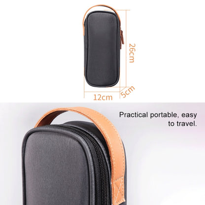 Multi-function Headphone Charger Data Cable Storage Bag, Ultra Fiber Portable Power Pack, Size: M, 16.5x6x23.5cm（Gray）, M