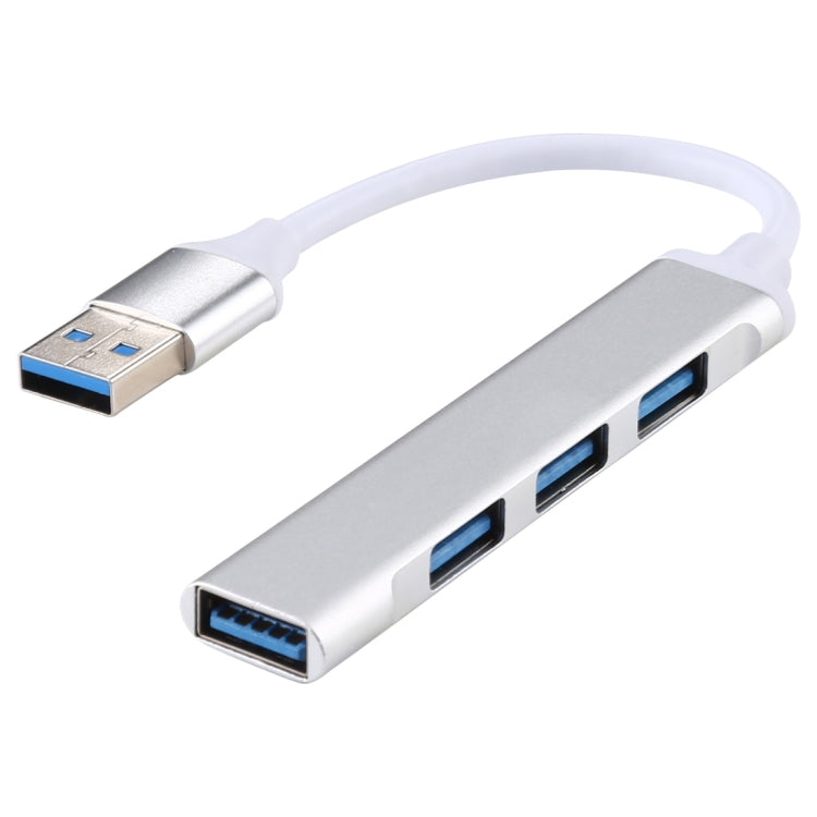 Adaptador HUB de aleación de aluminio A-809 de 4 puertos USB 3.0 a USB 3.0, A-809