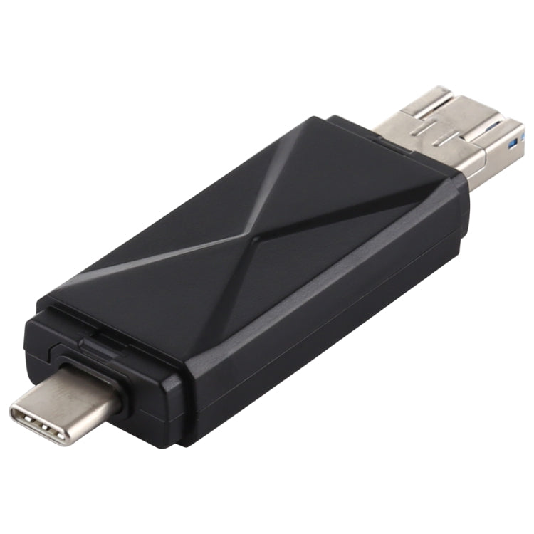 USB-C / Type-C + SD + TF + Micro USB to USB 3.0 Card Reader, USB3.0