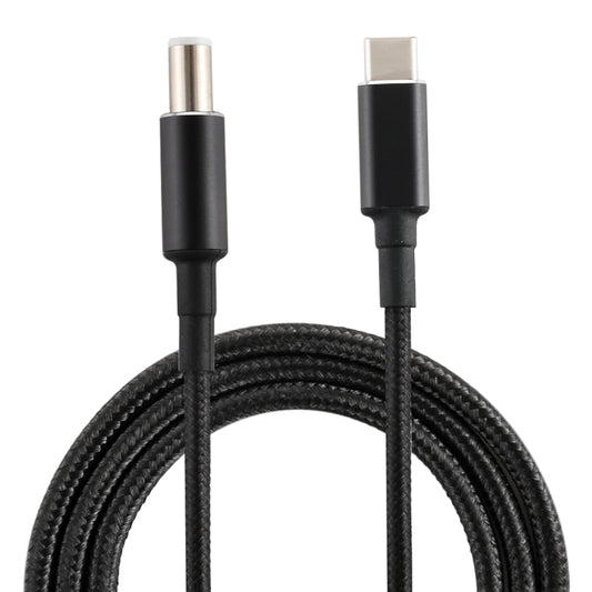 Cable de carga de nailon PD de 100 W, conector macho de 7,4 x 0,6 mm a USB-C/Tipo-C macho, para Dell. Longitud del cable: 1,7 m.