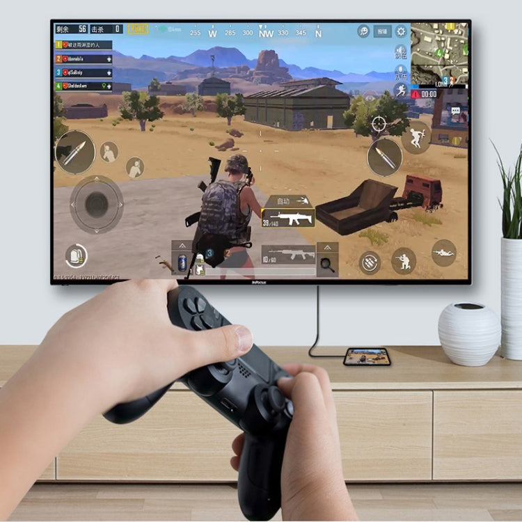 USB 2.0 + Audio Port + VGA + HDMI to USB-C / Type-C HUB Adapter, Black, White