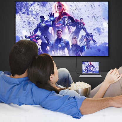 USB 2.0 + Audio Port + VGA + HDMI to USB-C / Type-C HUB Adapter, Black, White