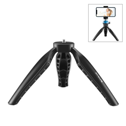 Suporte de tripé de mesa PULUZ Mini Simples em ABS com parafuso de 1/4 de polegada para câmaras DSLR e digitais, altura de trabalho: 9 cm, tripé em ABS