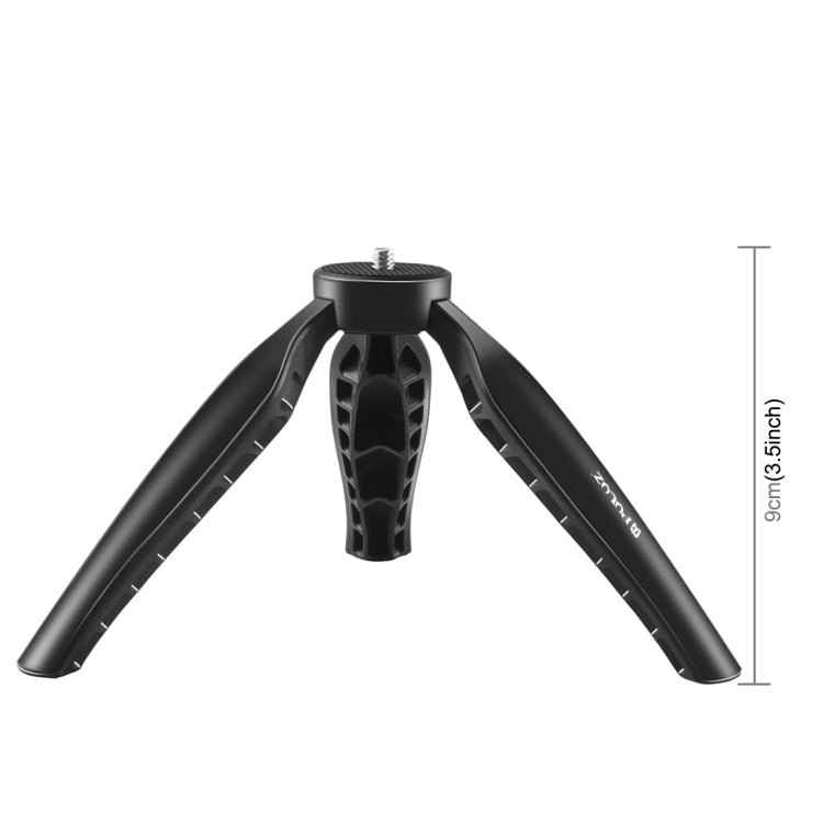 Suporte de tripé de mesa PULUZ Mini Simples em ABS com parafuso de 1/4 de polegada para câmaras DSLR e digitais, altura de trabalho: 9 cm, tripé em ABS