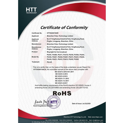 Soporte de escritorio de base redonda PULUZ + anillo de luz LED regulable por USB de 4,7 pulgadas y 12 cm con 3 modos para vlogging, altura ajustable: 15,5 cm-25,5 cm, soporte de escritorio + 4,7 pulgadas