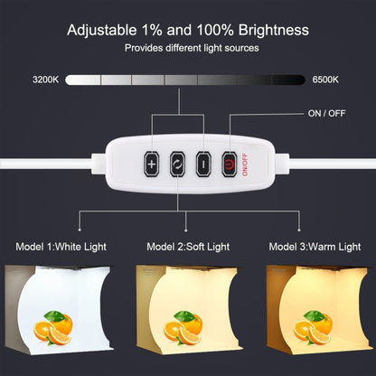 PULUZ 23cm Ring LED Panel Folding Portable Light Photo Lighting Studio Shooting Tent Box Kit with 6 Colors Backdrops (Black, White, Yellow, Red, Green, Blue), Unfold Size: 24cm x 23cm x 23cm, 23cm Ring LED Panel (RU), 23cm Ring LED Panel