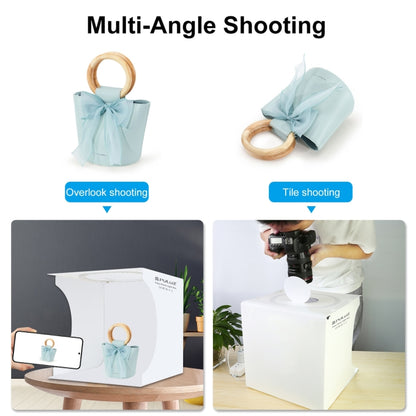 PULUZ 30cm Folding Portable Ring Light Board Photo Lighting Studio Shooting Tent Box Kit with 6 Colors Backdrops (Black, White, Yellow, Red, Green, Blue), Unfold Size: 31cm x 31cm x 32cm, 30cm Box(RU), 30cm Box