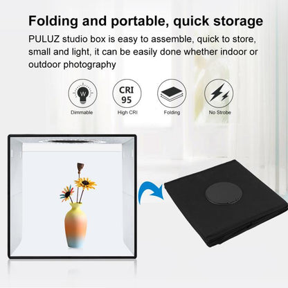 PULUZ 30cm Folding Ring Light Photo Lighting Studio Shooting Tent Box Kit with 6 Colors Black / White / Orange / Red / Green / Blue Backdrops, 30cm Box Black, 30cm Box Black RU, 30cm Box Green RU, 30cm Box Green