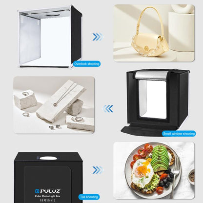 PULUZ 40cm Folding Portable White Light Dimmable Photo Lighting Studio Shooting Tent Box Kit with 6 Colors (Black, Orange, White, Red, Green, Blue) Backdrops, 40cm Box(US), 40cm Box(UK), 40cm Box(EU), 40cm Box(AU)