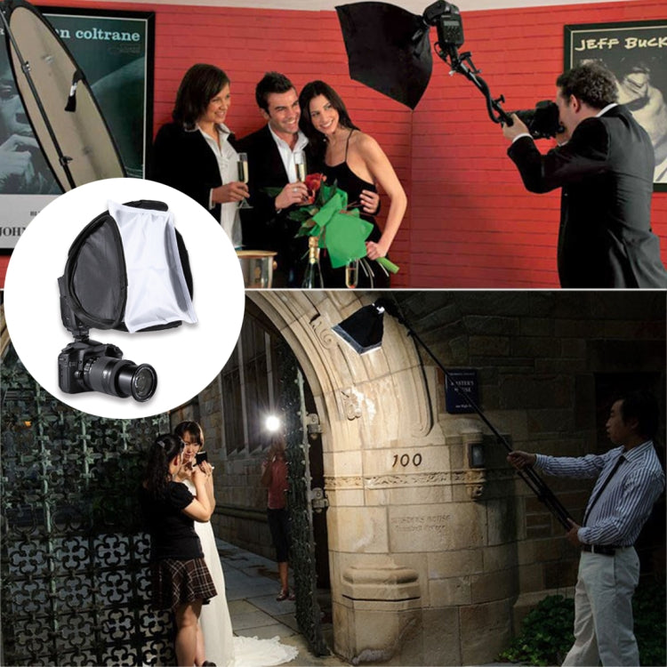 PULUZ Foldable Soft Flash Light Diffuser Softbox Cover, Size: 23cm x 23cm, 23cm Softbox