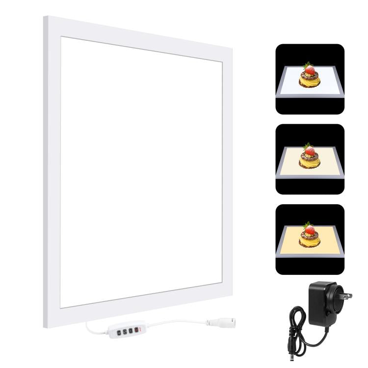 PULUZ 1000LM LED Acrylic No Polar Dimming Shadowless Light Pad with Switch for 40cm Photo Studio Box, Light(US), Light(UK), Light(EU), Light(AU), Light (JP PSE Certified)