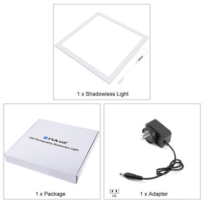 PULUZ 1000LM LED Acrylic No Polar Dimming Shadowless Light Pad with Switch for 40cm Photo Studio Box, Light(US), Light(UK), Light(EU), Light(AU), Light (JP PSE Certified)