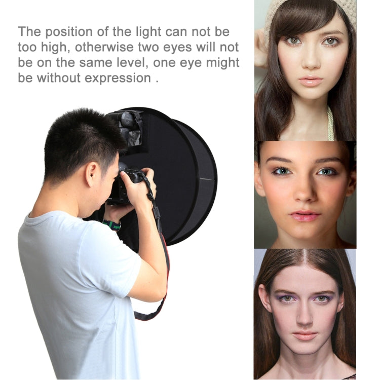 PULUZ 45cm Round Style Macro and Portrait Softbox SpeedLite Flash Light Foldable Diffuser, 45cm Round(US), 45cm Round, 45cm Round(AE)